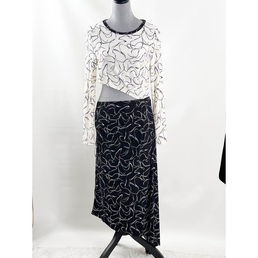 Topshop Long Sleeves Midi Dress Size 12